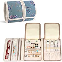 Teamoy Roll para Joyería Organizador de joyas Estuche de viaje para collares- pendientes- pulseras- broches- 3 carpetas…